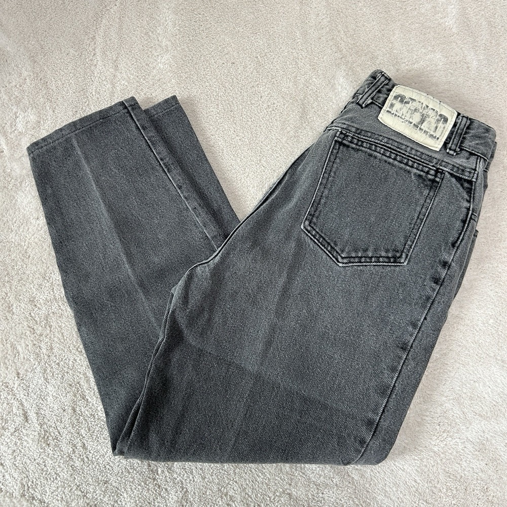 Bongo Black/Grey Jeans Women's Size 13 Vintage 80's 90's High‎ Rise Made In USA